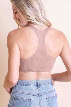 Ribbed Racerback Bralette Bralette Leto Collection 