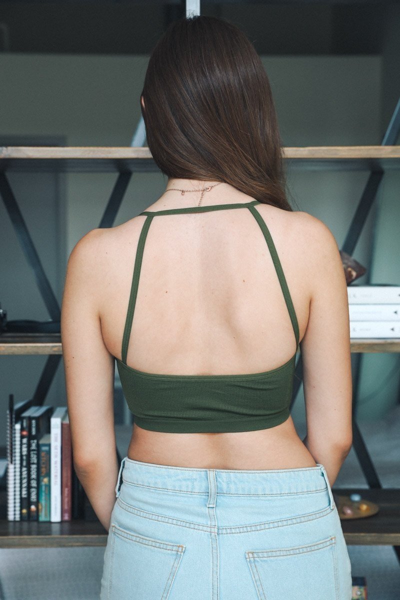 Seamless Pullover Bralette XS/S / Army