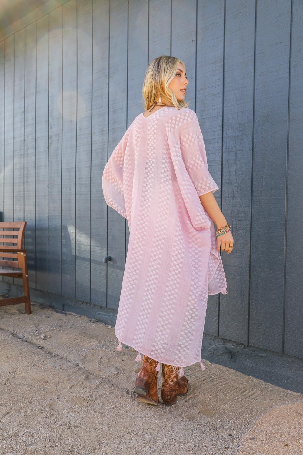 Sunshine Pom Kimono Kimono Leto Collection Blush 