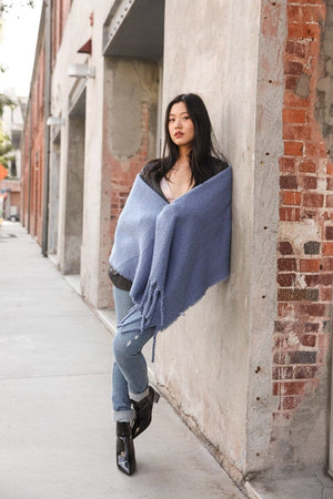 Tassel Trim Blanket Scarf Scarves Leto Collection 