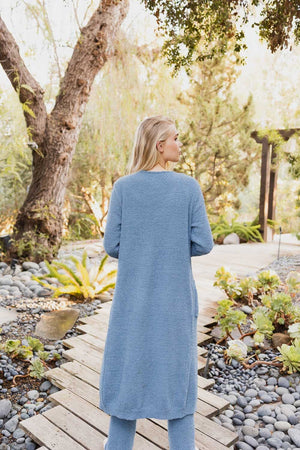 Ultra-soft Boucle Longline Cardigan Ponchos Leto Collection 