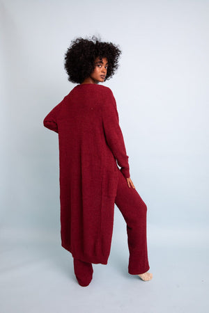 Ultra-soft Boucle Longline Cardigan Ponchos Leto Collection 