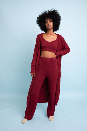 Ultra-soft Boucle Longline Cardigan Ponchos Leto Collection 