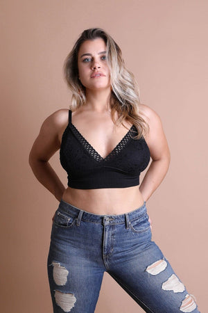 Waistband Loop Lace Brami Plus Leto Collection Black 