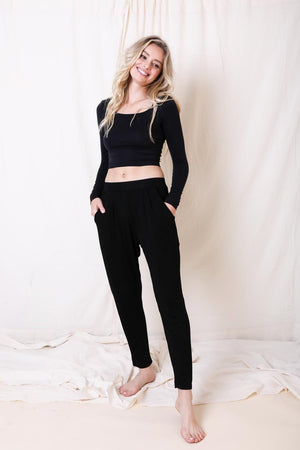Wide Band Lounge Pants Bralette Leto Collection 