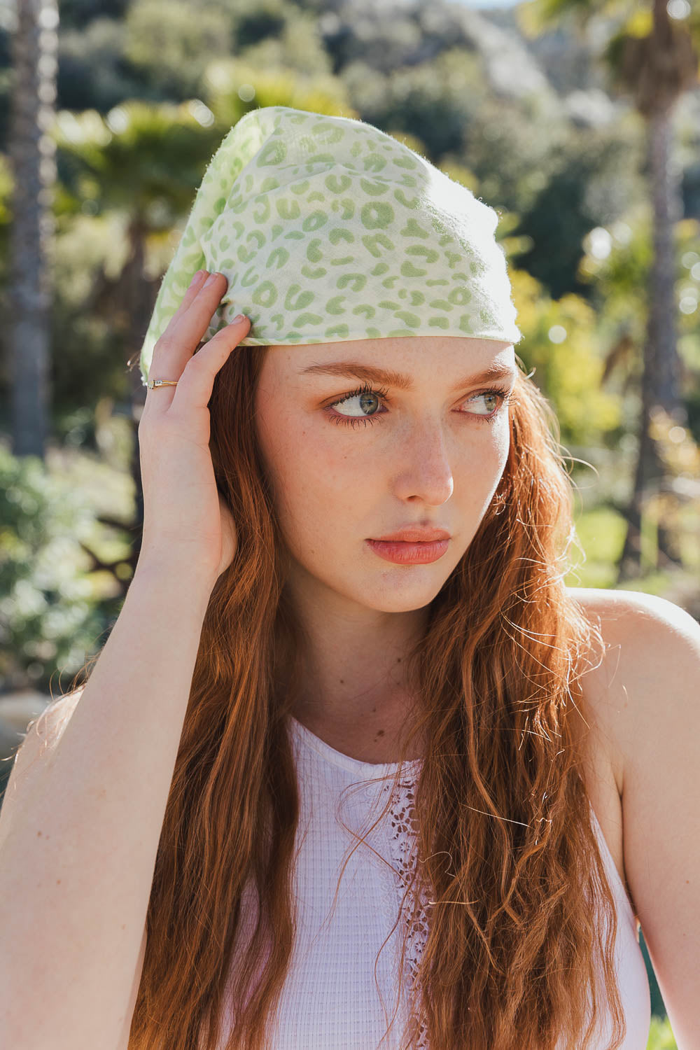 Wild Animal Print Bandana Bandanas Lime